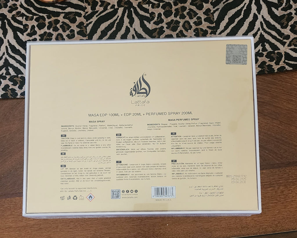 Perfume arabe Lattafa Artisan Ethnique Edp set de 3 piezas
