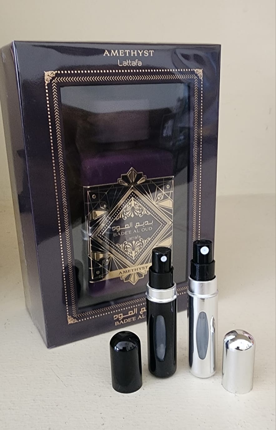 Dos Decants de 5ml cada uno del Perfume Lattafa Badee Al Oud Amethyst Edp