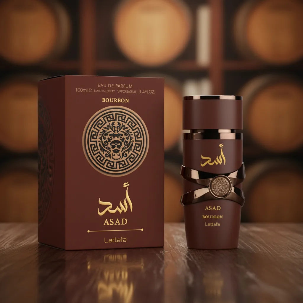 Lattafa Asad Bourbon Eau De Parfum Spray Para Hombre 100 Ml