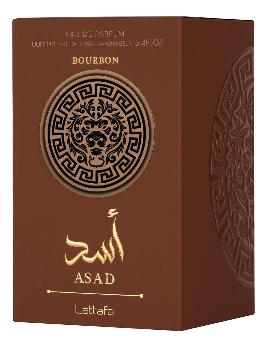 Lattafa Asad Bourbon Eau De Parfum Spray Para Hombre 100 Ml