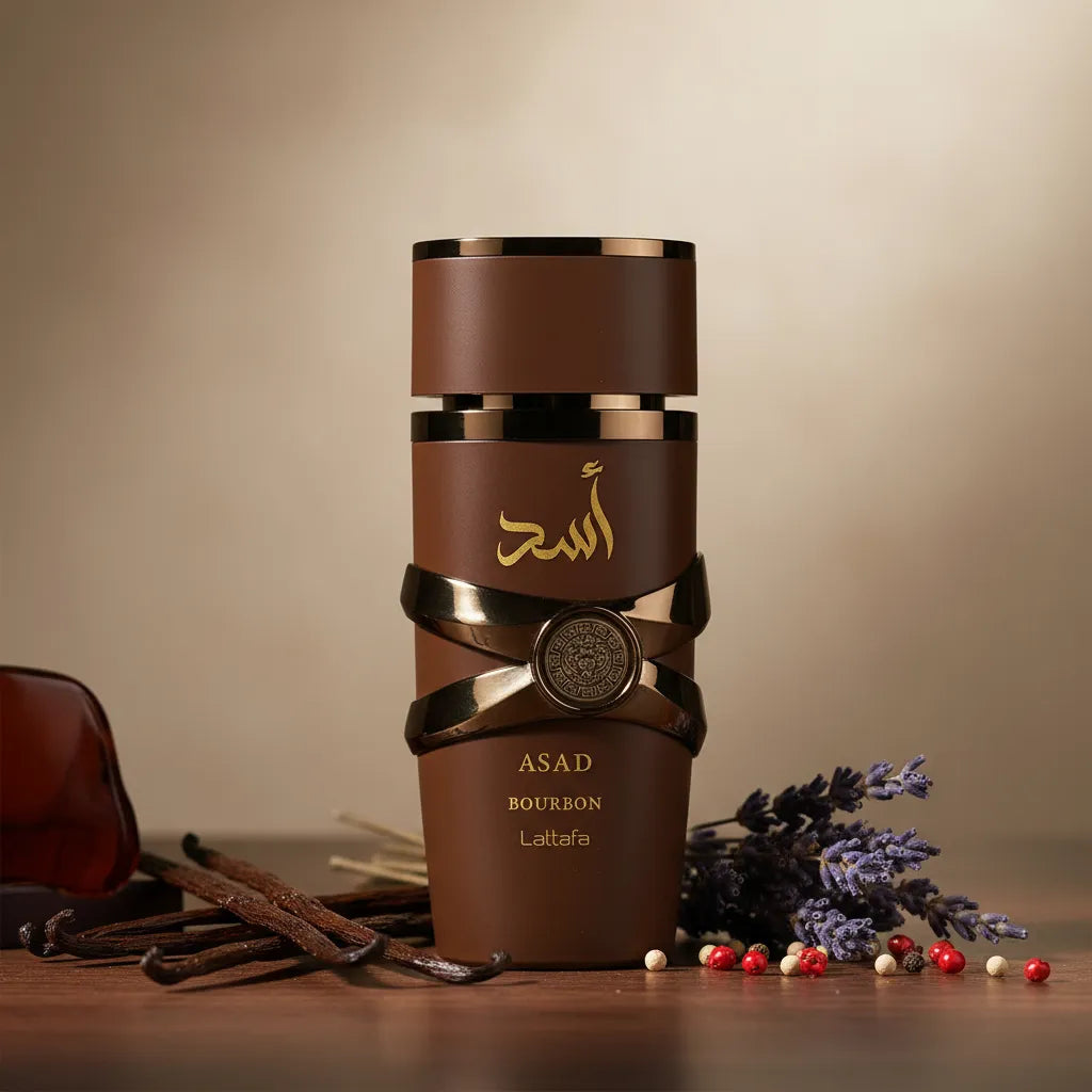 Lattafa Asad Bourbon Eau De Parfum Spray Para Hombre 100 Ml